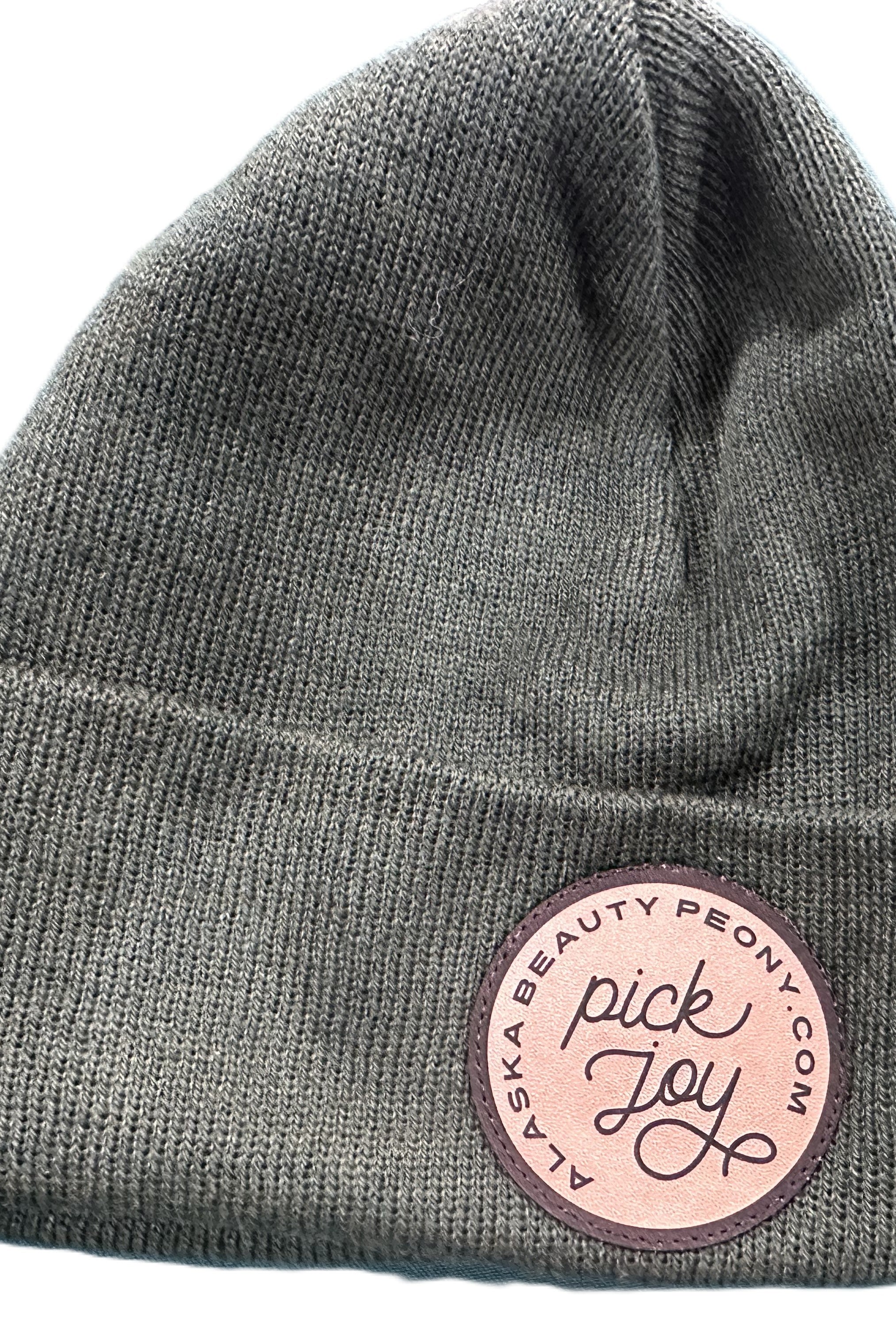 Pick Joy Packhouse Beanie-Apparel-Alaska Beauty Peony Coop-Forest Green-Alaska Beauty Peony Coop