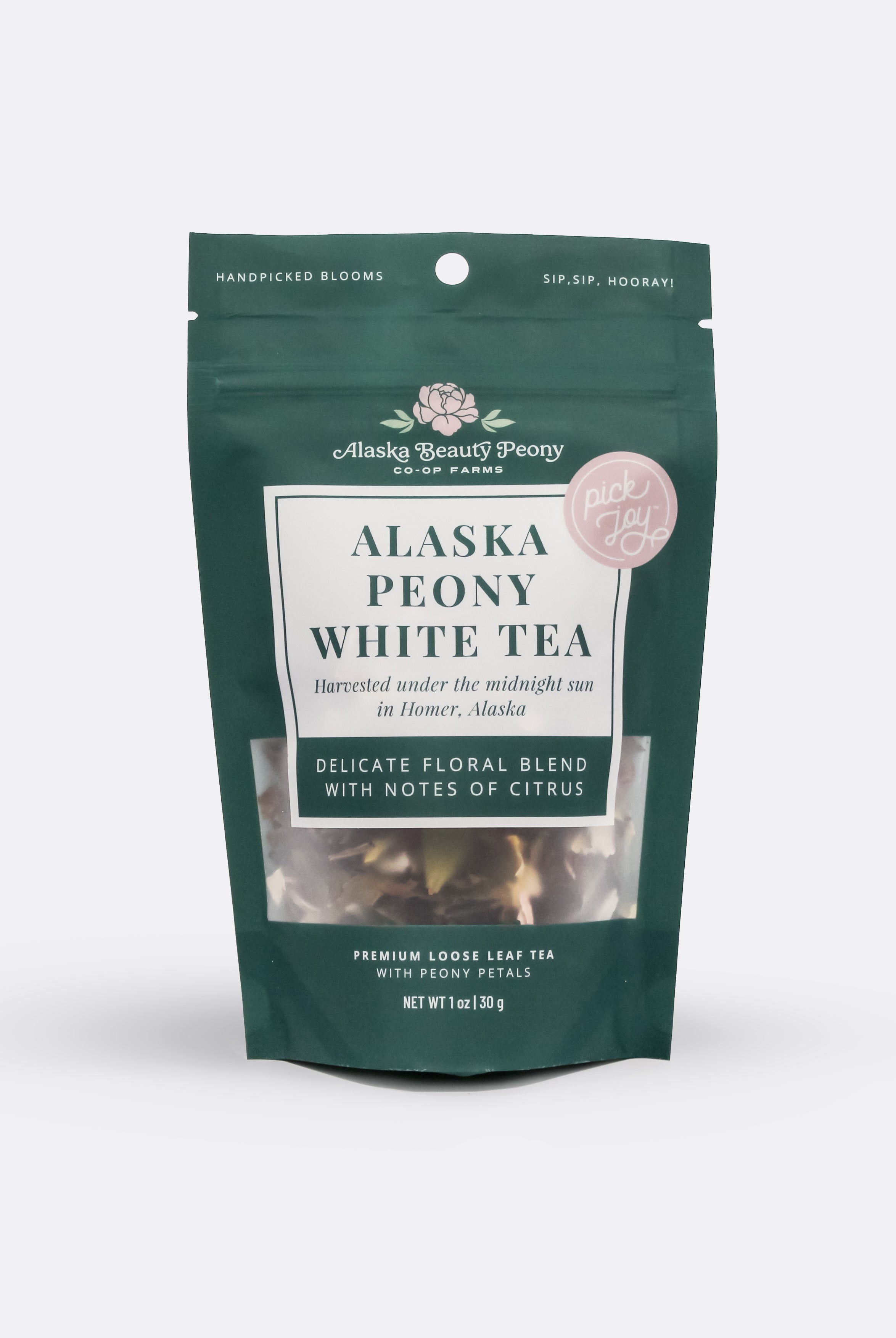 Alaska Peony White Tea - 1oz-Food & Drink-Alaska Beauty Peony Coop-Alaska Beauty Peony Coop