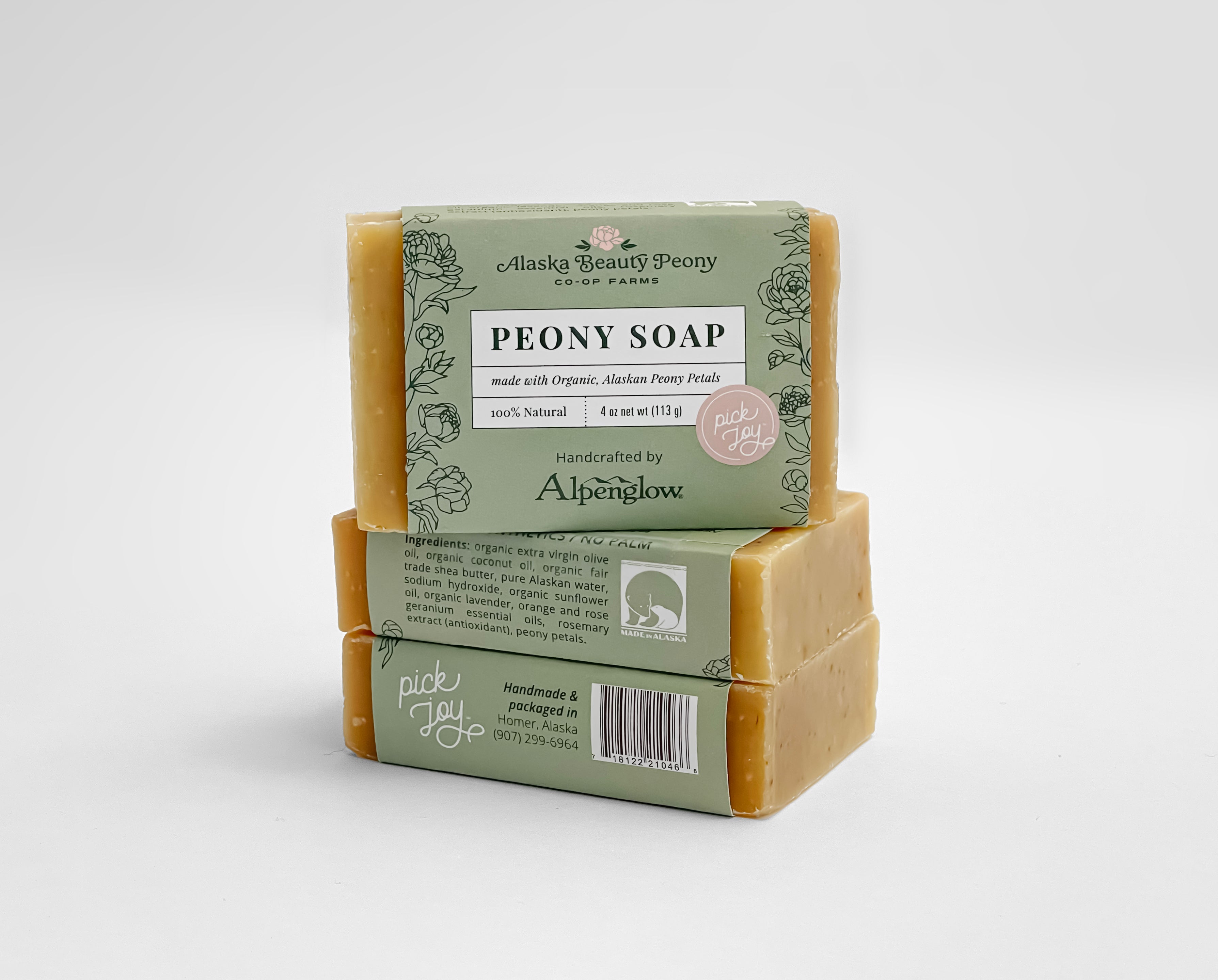 Peony Soap - Wholesale-Wholesale-Alaska Beauty Peony Coop-Alaska Beauty Peony Coop