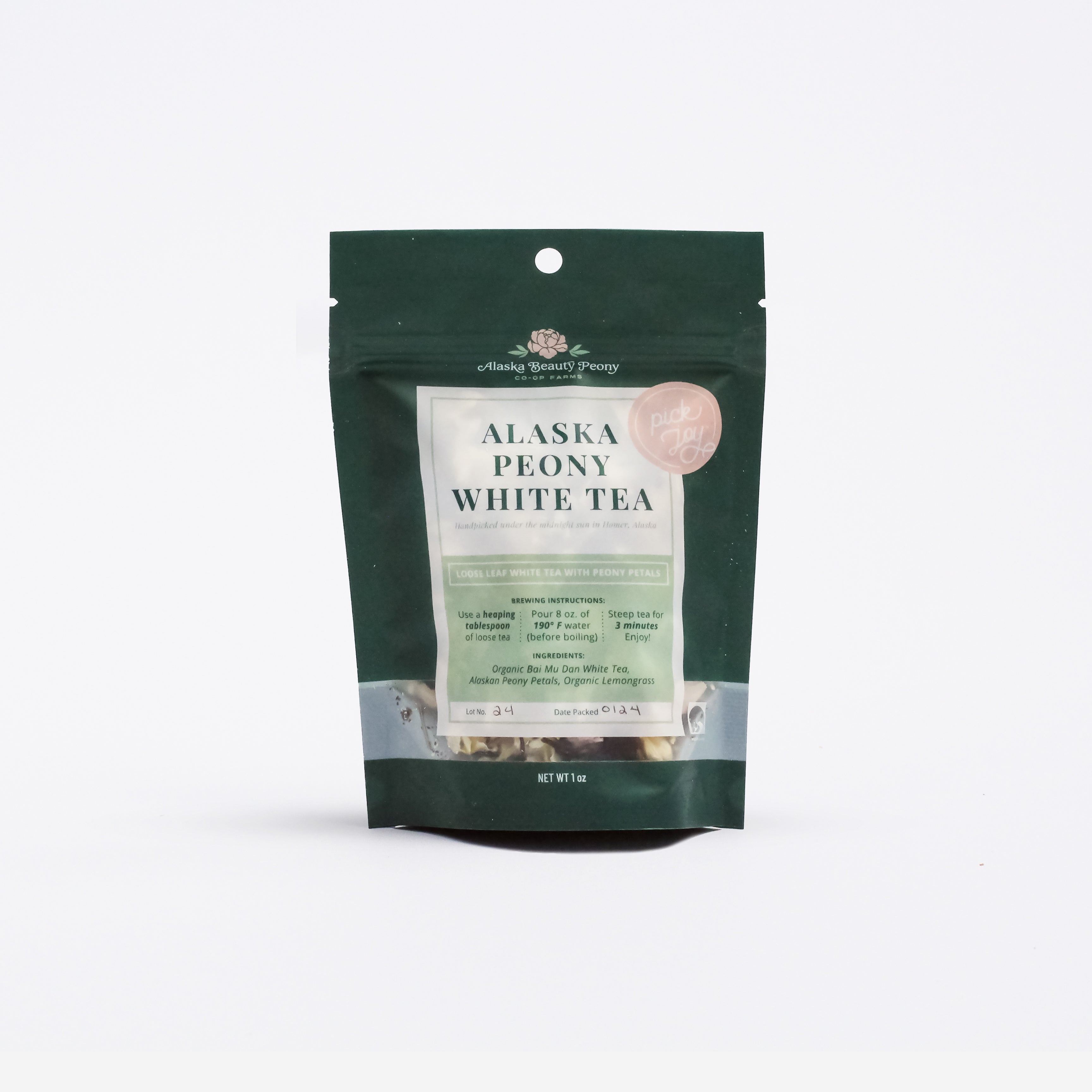 Alaska Peony White Tea - 1oz