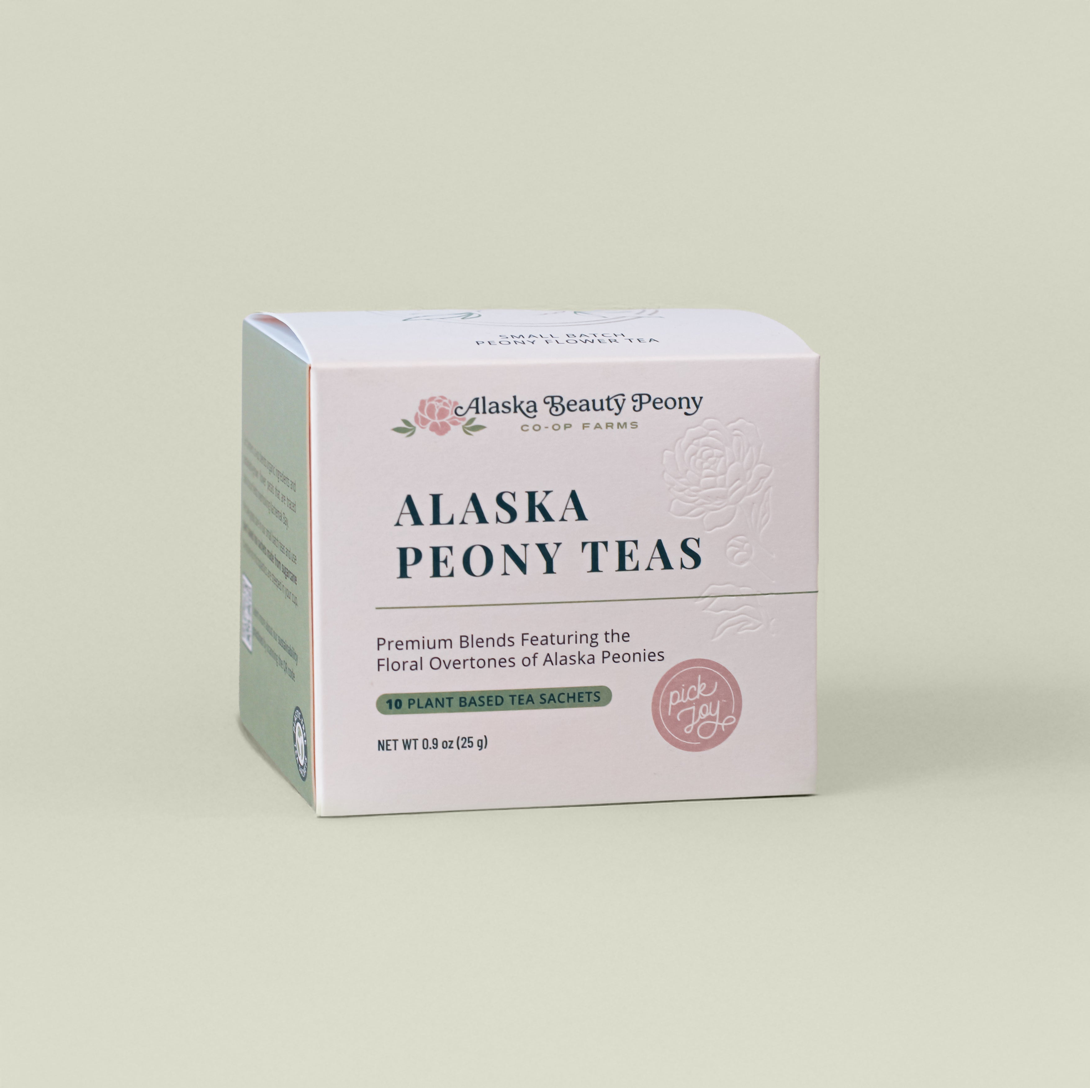 Alaska Peony Tea Sachet Box-Food & Drink-Alaska Beauty Peony Coop-An Equal Amount of Both Teas-10-Alaska Beauty Peony Coop