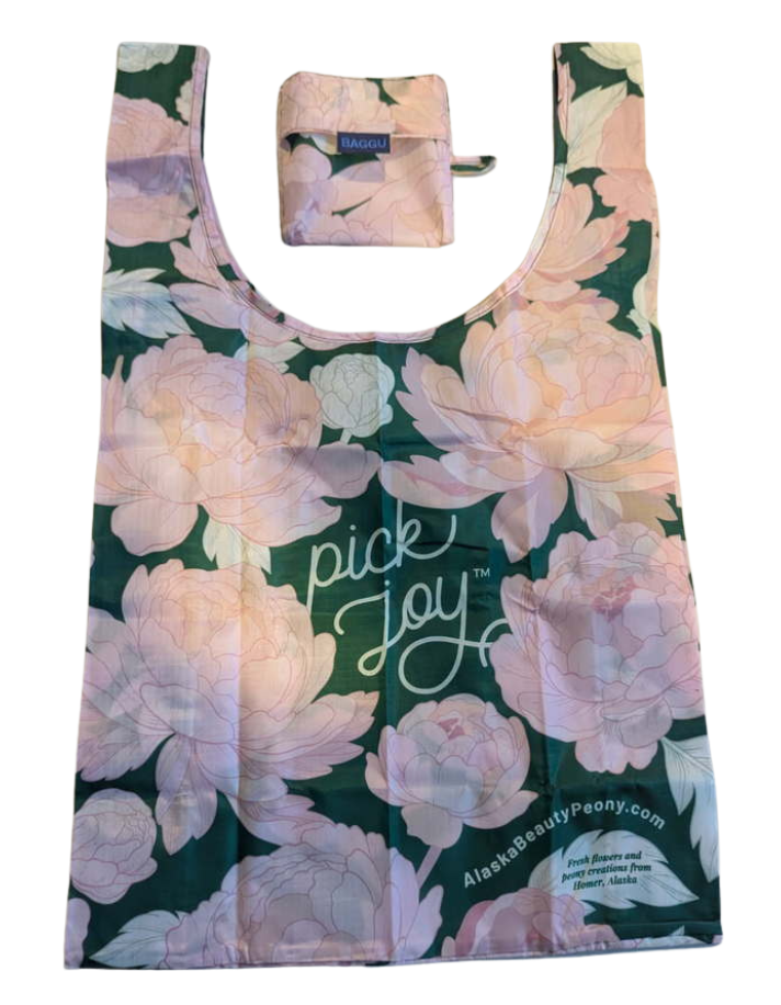 REUSABLE ‘PICK JOY’ BAGGU TOTE BAG - Wholesale-Alaska Beauty Peony Coop-Alaska Beauty Peony Coop