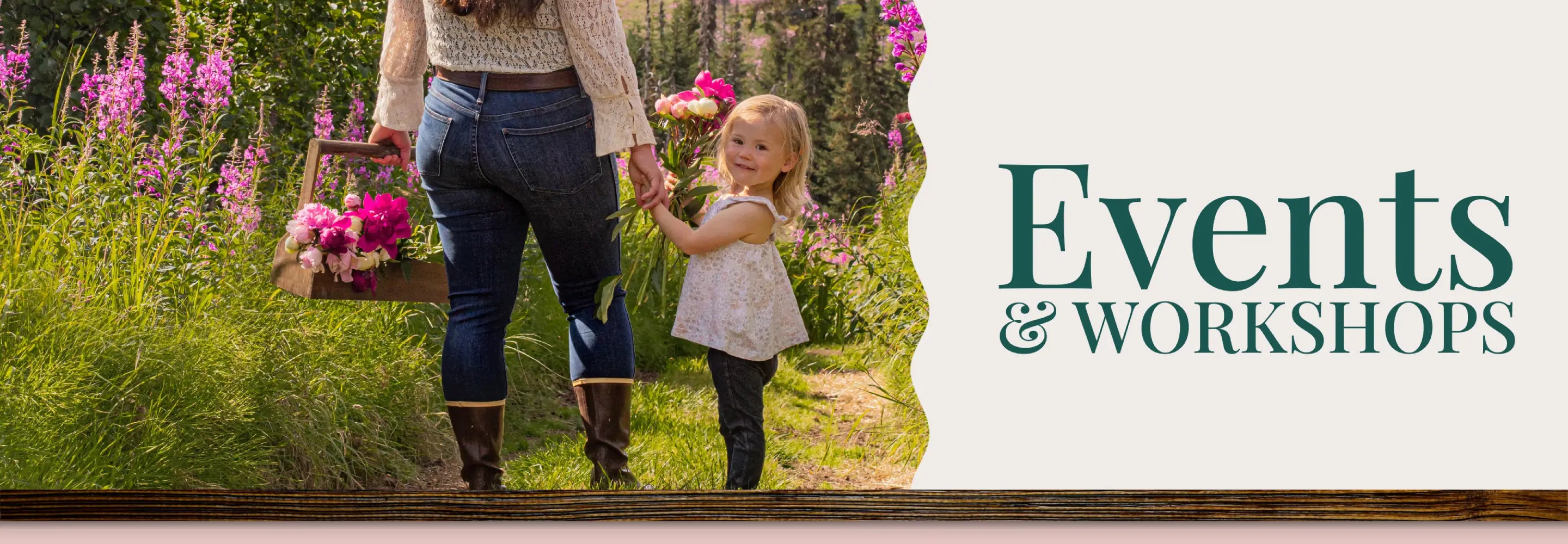 Alaska Beauty Peony Events and Workshops