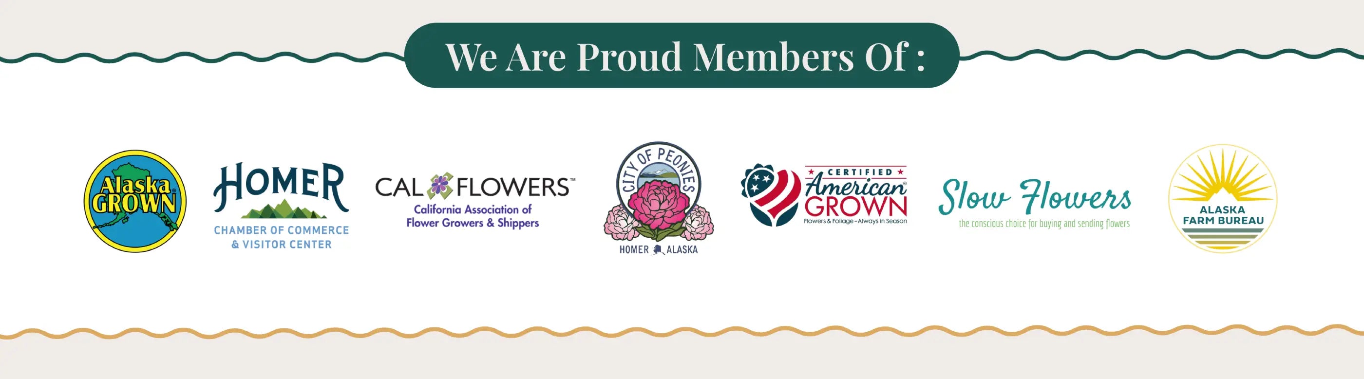 We Are Proud Members Of Logos | Alaska Beauty Peony Cooperative | Homer, AK